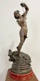 Orphée endormant Cerbère by Henri Peinte, Épreuve en bronze à patine médaille, sold Feb 2024