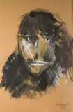 Portrait by Jean Roulland, Gouache, sold Dec 2023