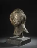 Tête d'homme by Jean Roulland, Épreuve en bronze à patine brune nuancée, fonte d'édition à cire perdue, sans marque ni ca, sold Dec 2023