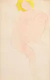 Étude de nu féminin assis by Auguste Rodin, Aquarelle sur traits de crayon noir, sold Jun 2024