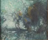 Nocturne sur la campagne by François Cachoud, Gouache et encre (lavis), sold Jun 2024