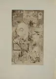 Baptême Japonais. 1887 by Félix Buhot, Eau-forte, pointe sèche et aquatinte sur papier imitation vélin (peau), sold Feb 2023