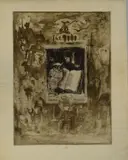 Le Hibou. 1883 by Félix Buhot, Eau-forte, pointe sèche et aquatinte sur vélin (peau), sold Feb 2023