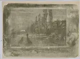 Le petit Chasseur. 1887 by Félix Buhot, Lithographie sur papier chine, sold Feb 2023