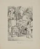 Que dit-on ? by Nicolas Toussaint Charlet, Lithographie, sold Feb 2023