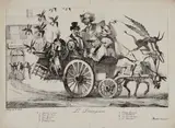 Le Déménagement de la censure . 1822 by Eugène Delacroix, Lithographie sur papier vergé, très belle épreuve, sold Feb 2023