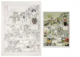 Marée basse by Jean-Pierre Gibrat, 1996, Mine de plomb, feutre et gouache sur papier, sold Feb 2023
