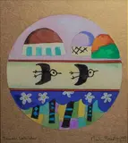 Summer Watercolor by Martin Bradley, 1987, Aquarelle, sold Jun 2019