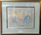 Les Champs-Élysées 1898 by Henri-Edmond Cross, Lithographie originale en, sold May 2019