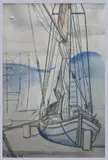 Bateau au port by Moïse Kisling, 1918, Aquarelle, fusain et mine de plomb sur papier, sold May 2019