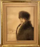 L'homme à la toque by Jean Droit, Aquarelle signée en haut à gauche, sold May 2023