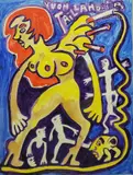 Sans titre by Yvon Taillandier, Gouache sur papier, sold May 2023