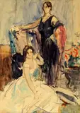 Esquisse de personnages by Herman Richir, Aquarelle Œuvre non-signée Provenance: Collection de Mme, sold Apr 2022