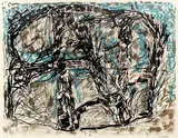 Feutré" by Jean Paul Riopelle, 1976, Lithographie, sold Mar 2022