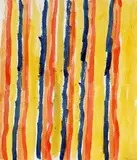 Verticales by Guido Molinari, Aquarelle sur papier, sold Dec 2021