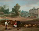 La traite des vaches dans un paysage by David Teniers Et Collaborateurs, Toile, sold Dec 2017