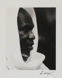 Portrait masculin. Circa 1980's-1990's by Jean-Daniel Lorieux, Tirage photographique en noir et blanc monté sur carton et encadré, sold Oct 2024