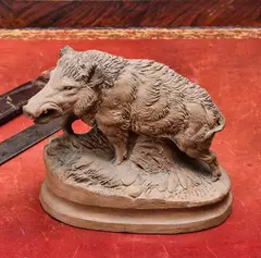 Sanglier by Joseph Chemin, Terre cuite, sold Jun 2025