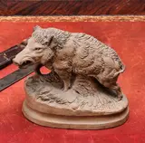 Sanglier by Joseph Chemin, Terre cuite, sold Jun 2025