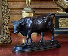 Taureau marchant by Rosa Bonheur, Bronze, sold Jun 2025