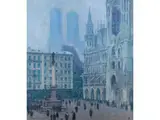 Ansicht des Münchner Marienplatzes by Charles Johann Palmié, oil on canvas, sold Sep 2025