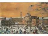 Architekturidealentwurf, Wohl für Eine Grosse Italienische Passage by Ermenegildo Agazzi, mixed media, sold Mar 2024
