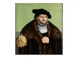Portrait von Friedrich Iii, Kurfürst und Herzog von Sachsen by Lucas Cranach d.Ã., oil on panel, offered Mar 2024
