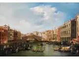 Vedute mit der Rialtobrücke von Süden by Canaletto, oil on canvas, sold Mar 2026