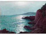 Sonnenuntergang am Meer bei Agay by Jean Keuléyan-Lafon, oil on canvas, offered Jun 2023