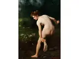 Diana Beim Bade by Viktor Karlovich Chtemberg, oil on canvas, sold Jul 2015