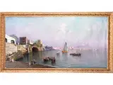 Blick Über den Golf von Neapel by Nicolas de Corsi, 1882 Odessa – 1956 Torre del Greco, oil on canvas, offered Apr 2018