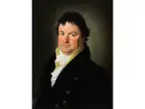 Bildnis Eines Herrn in Schwarzem Rock und Weisser Halsbinde by Französischer Portraitist des, oil on panel, offered Jun 2026