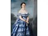 Schönheit in Kornblumenblau by Wilhelm Füssli, oil on canvas, offered Jun 2024