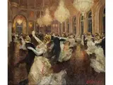 Beim Ball in Wien by Vladimir Pervuninsky, oil on canvas, sold Dec 2024