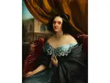 Bildnis Einer Venezianischen Dame by Natale Schiavoni, oil on canvas, sold Dec 2018