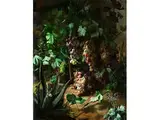 Weinstock mit Agarve und Distel im Vordergrund by José María Murillo Bracho, 1827 - 1882, oil on canvas, offered Apr 2016