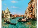 Ansicht von Venedig by Raffaele Tafuri, oil on canvas, offered Apr 2016