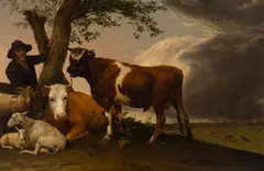 The Young Bull by Paulus Potter, oil on board, sold Oct 2022