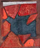 Rocky Landscape by John Richard Reppen, 1963, mixed media on illustration board, sold Sep 2022