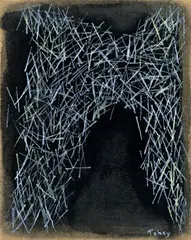 Ohne Titel by Mark Tobey, Tempera auf Papier, sold Nov 2009