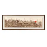Sunset by Carmen Padin, Collage on board, sold Feb 2025