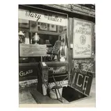 Mary Muller Antique Shop, Greenwich Ave. and W. 10th Street by Berenice Abbott, Gelatin silver print, sold Jan 2025