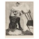 Leon by Francisco Toledo, Etching and aquatint on wove paper, sold Jan 2025