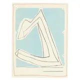 Summertime in Italy (Blue with Lines) by Robert Motherwell, Lithograph in colors on Rives BFK, sold Jan 2025