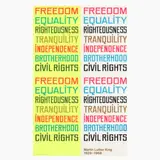 Freedom, Equality, Righteousness by Peter Gee, Silkscreen print in colors, sold Jan 2025