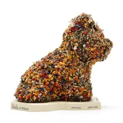 Hecho a Mano - Flower Puppy by Jeff Koons, Mixed-media multiple with dried flowers, sold Jan 2025