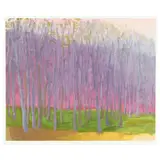 Aura by Wolf Kahn, Screenprint in colors, sold Jan 2025