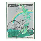 Wheel of Dharma, Peas by Mayumi Oda, Woodcut print on handmade Japanese paper, sold Jan 2025