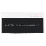 Baseball is Drama Constructed by Neil Jenney, Serigraph on gessoed canvas, sold Jan 2025