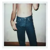 Blue Jeans by Andy Warhol, Unique polaroid print, sold Jan 2025